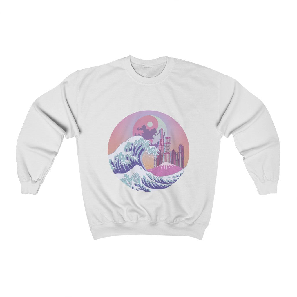 Great Cyber Wave Off Kanagawa Long Sleeve Shirt